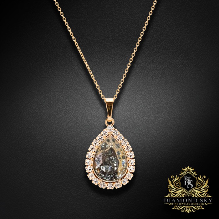 Komplekts „Debesu Piliens (Rose Patina)“ ar Swarovski™ kristāliem