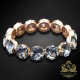 Aproce „Žilbinošais Mirdzums“ ar Swarovski™ kristāliem