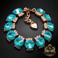 Bracelet “Clarice V” (Laguna DeLite) embellished with Crystals by Swarovski®