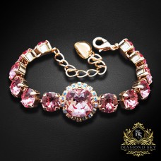 Aproce „Žilbinošais Mirdzums III“ ar Swarovski™ kristāliem