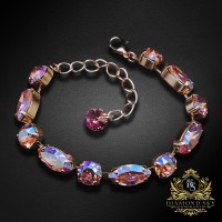 Bracelet “Chic II” (Light Rose Shimmer) embellished with Crystals by Swarovski®
