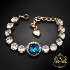 Aproce „Žilbinošais Mirdzums III“ ar Swarovski™ kristāliem