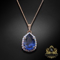 Kulons „Celestial Drop III (Reinvented Dark Sapphire)“ ar Swarovski® kristāliem