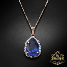 Kulons „Celestial Drop III (Reinvented Dark Sapphire)“ ar Swarovski® kristāliem