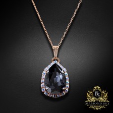 Kulons „Celestial Drop III (Graphite)“ ar Swarovski® kristāliem