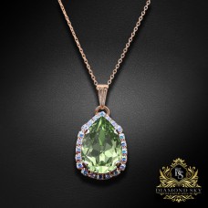 Kulons „Celestial Drop III (Reinvented Peridot)“ ar Swarovski® kristāliem