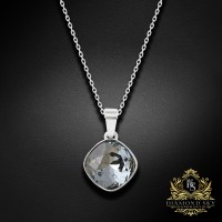 Sudraba kulons „Glare II (Silver Night)“ ar Swarovski® kristāliem