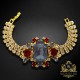 Aproce „Aurora (Dark Grey Ignite / Light Siam)“ ar Swarovski™ kristāliem