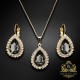 Komplekts sievietēm „Debesu Piliens (Silver Night)“ ar Swarovski® kristāliem