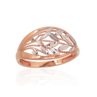 14K Red Gold Ring “Elegant Pattern II”