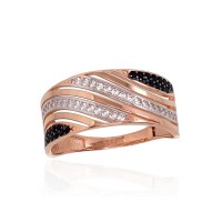 14K Red Gold Cubic Zirconia Ring “The Keeper”