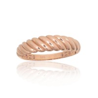 14K Red Gold Ring “Golden Helix”