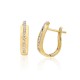 Dzeltenā zelta 585° auskari ar briljantiem „Artemīda“