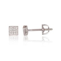 14K White Gold Diamond Earrings “Erica”