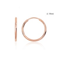 14K Red Gold Earrings “Menora XIII”