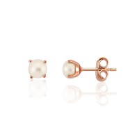 Серьги из красного золота 585 пробы с жемчугом «Жемчужное сияние II»
