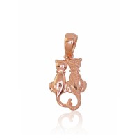 14K Red Gold Pendant “Kitty III”