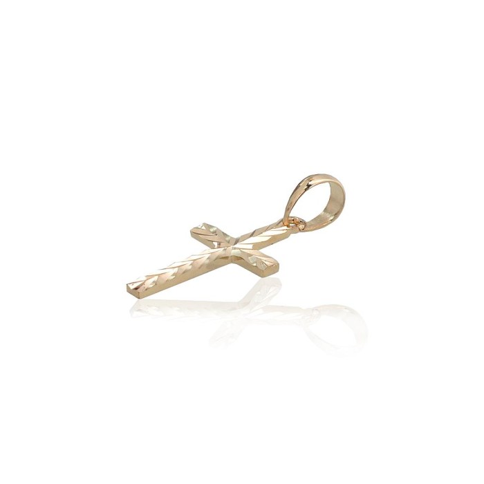 Dzeltenā zelta 585° krustiņš „Klasika Gold LII“