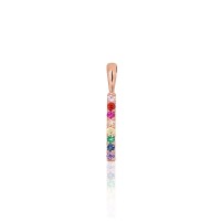 14K Red Gold Cubic Zirconia Pendant “Confetti”