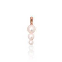 14K Red Gold Pearl Pendant “Fabos”
