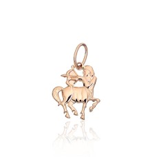 Sarkanā zelta 585° zodiaka zīmes kulons „Strēlnieks II“