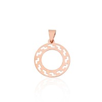 14K Red Gold Pendant “Greek Motifs III”