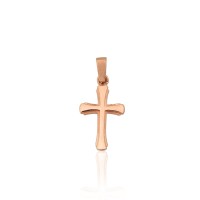 14K Red Gold Cross Pendant “Classics Gold”