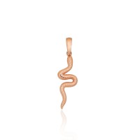 14K Red Gold Pendant “Snake V”