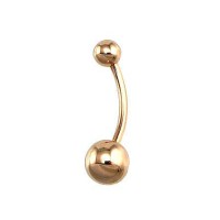 14K Red Gold Belly Piercing “Mollie”
