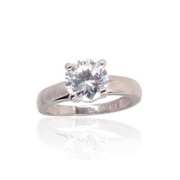 925 Sterling Silver Cubic Zirconia Ring “Juno”