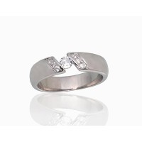 925 Sterling Silver Cubic Zirconia Ring “Tokyo II”
