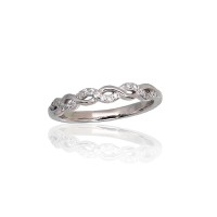 925 Sterling Silver Cubic Zirconia Ring “Namejs IV”