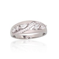 925 Sterling Silver Cubic Zirconia Ring “Louise III”