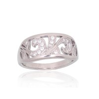 925 Sterling Silver Cubic Zirconia Ring “Andorra”