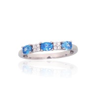 925 Sterling Silver Cubic Zirconia Ring “Camellia IV”