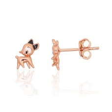 Children's 925 Sterling Silver Enamel Earrings “Amelie”