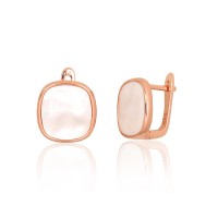 925 Sterling Silver Mother of Pearl Earrings “Pearl Haze”