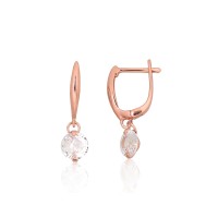 925 Sterling Silver Cubic Zirconia Earrings “Morning Dew”