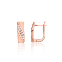 925 Sterling Silver Cubic Zirconia Earrings “Camille IV”