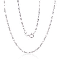 Italian 925 Sterling Silver Chain “Figaro II”