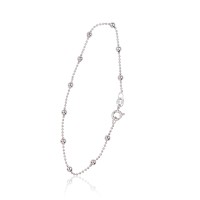Italian 925 Sterling Silver Chain Bracelet “Beads V”