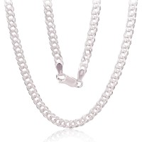 Italian 925 Sterling Silver Chain “Rombo II”