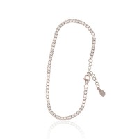 925 Sterling Silver Cubic Zirconia Bracelet “Dance of Light”