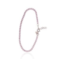 Серебряный браслет 925 пробы с цирконами «Лора VI»