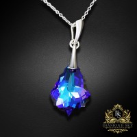 Sudraba kulons „Baroque IV (Heliotrope)“ ar Swarovski® kristāliem